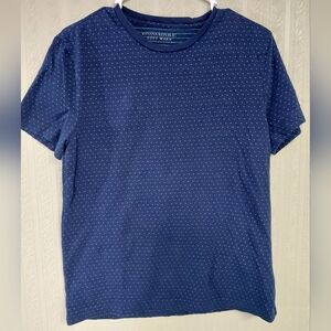 BANANA REPUBLIC Dark Blue Dotted Short Sleeve Tee womens Small